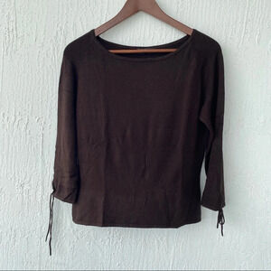 Top Shirt Sinequanone L knot sleeves brown